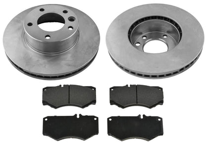 Front Disc Brake Rotors & Brake Pads For Mercedes Benz G550 2009 2010 2011 2012