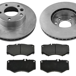 Front Disc Brake Rotors & Brake Pads For Mercedes Benz G550 2013 2014 2015 2016