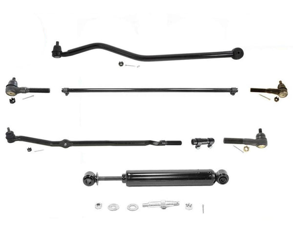 Se adapta al estabilizador de dirección de barra de seguimiento de varillas de amarre de enlace de arrastre Jeep Wrangler 1997-2006