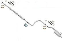 Sistema de escape Resonador medio y silenciador compatible con Civic CX VX Hatchback 92-95