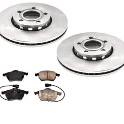 for 95-99 Audi A6 Front Wheel Drive Front Brake Disc Rotors & Brake Pads