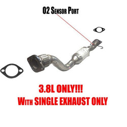 Flex Pipe Catalytic Converter & Gaskets for Pontiac Grand Prix 3.8L 1993-2007