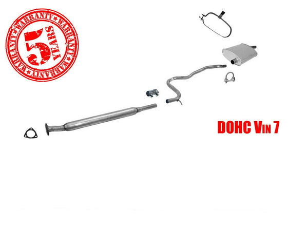 98-02 Saturn 1.9L DOHC 2Dr 4Dr Wagon DOHC Vin 7 Muffler Exhaust Pipe System