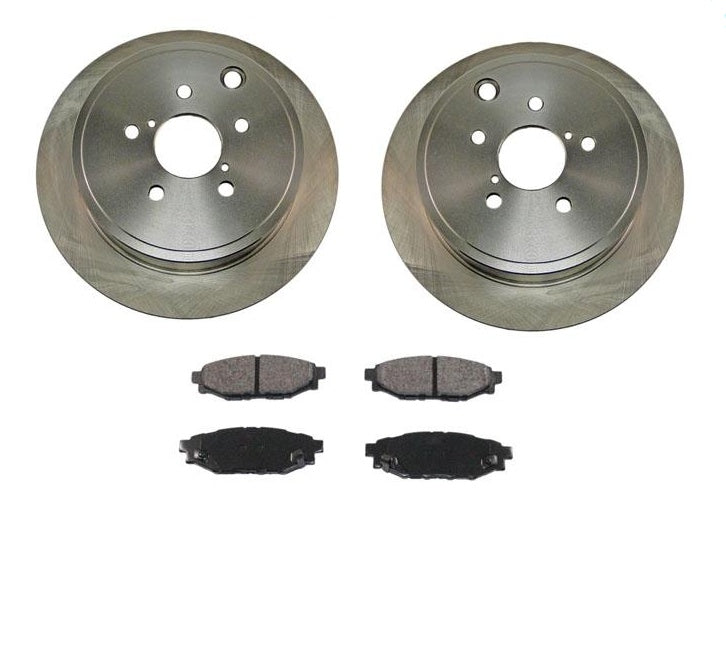 Rotores de freno trasero y pastillas de freno de cerámica para Subaru Forester 2009-2013