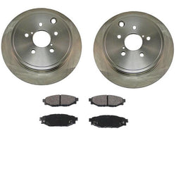 Rotores de freno trasero y pastillas de freno de cerámica para Subaru Forester 2009-2013