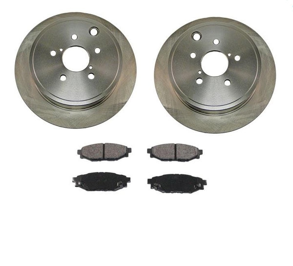 Rotores de freno trasero y pastillas de freno de cerámica para Subaru Forester 2009-2013