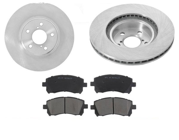 2000 Subaru Legacy & Legacy Outback 2.5L 10 7/8 Inch Front Rotors & Ceramic Pads