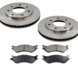 Fits 1997-2003 Ford F150 F250 front Disc Brake Rotor With Pads 7 Stud 4x4 Only