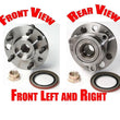 For 86-91 Olds Delta 88 Buick LaSabre (2) Front Hub & Wheel Bearing Kits NEW