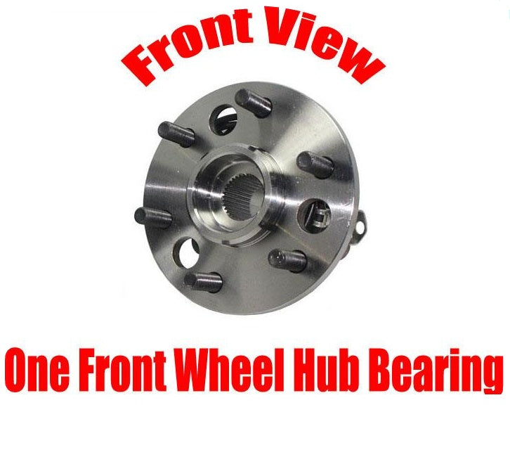 ONE Front Wheel Hub Bearing Assembly 6 Stud 4x4 for GM Yukon Tahoe 1995-1999