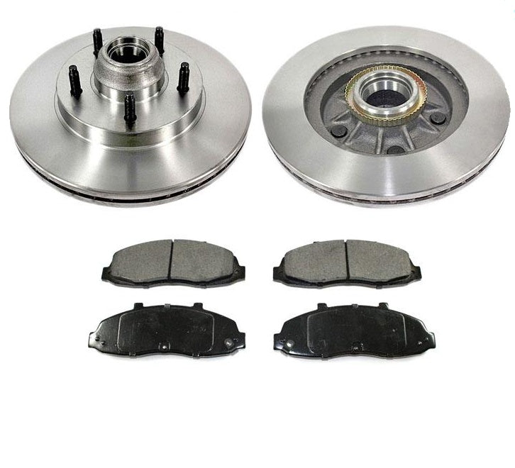 100% Brand New Front Rotors Brake Pads Rear Wheel Drive for Ford F150 1997-2000