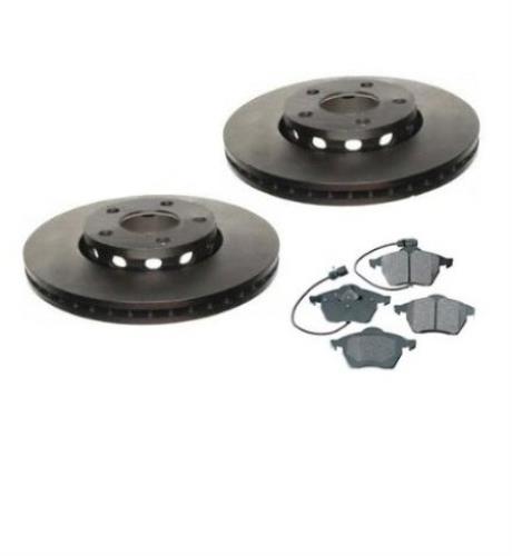 Audi A4 & A4 Quattro Premium (2) 288MM Front Brake Rotors Pads W Sensor Wire