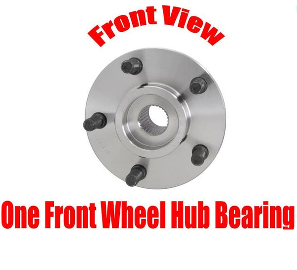 One 100% New Front Wheel Hub and Bearing Assembly fits for Jeep Cherokee 84-89