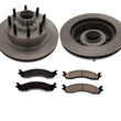Front Brake Disc Rotors & Pads For 1995-2007 Ford Econoline E250 4 Wheel ABS