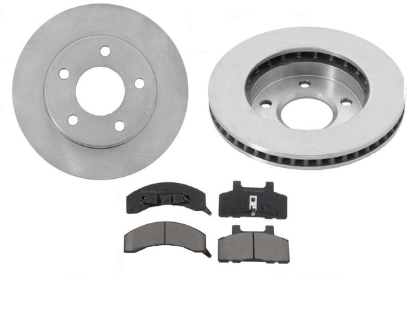 for 1983-1996 Buick Century V6 Only Front Disc Rotors Rotor & Ceramic Pads Front