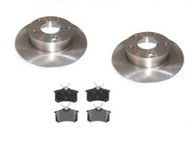 (2) Rear Brake Disc Rotors & Ceramic Pads for 1998-2001 Audi A4 Quattro AWD