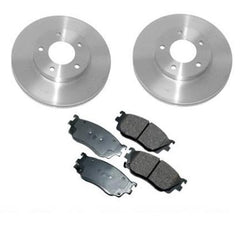 for 1998-2002 Mazda V6 2.5L 626 (2) Front Brake Rotors & Pads New W Rr Disc