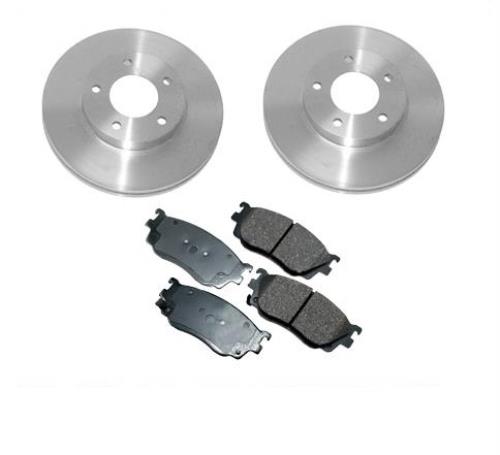 for 1998-2002 Mazda V6 2.5L 626 (2) Front Brake Rotors & Pads New W Rr Disc