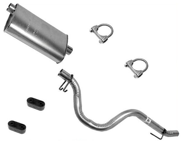 100% New Muffler Tail Pipe Exhaust System For 91-92 Jeep Wrangler 2.5L 4.0L USA