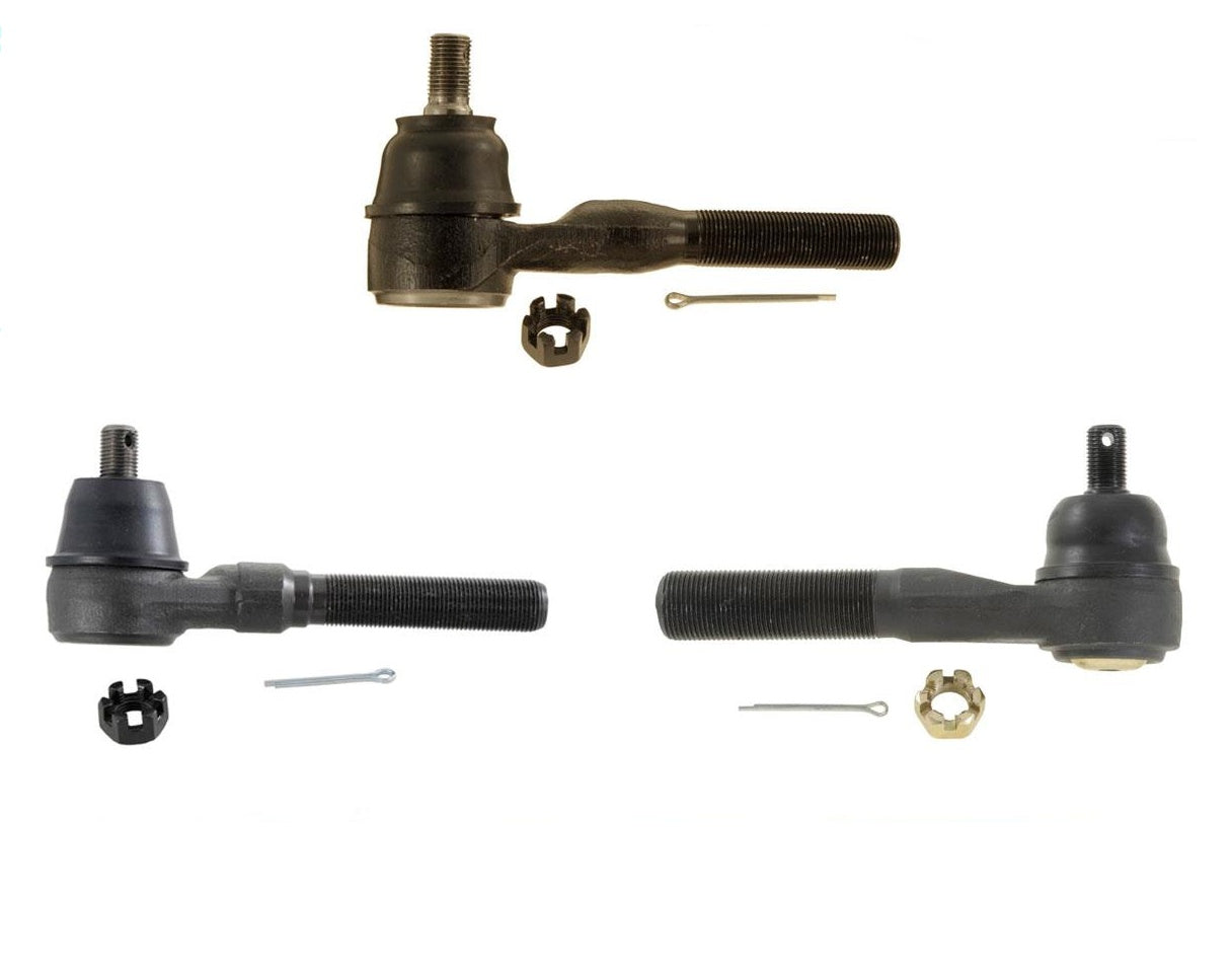 100% nuevos extremos de varillas de amarre exteriores izquierda y derecha, 3 piezas para Jeep Wrangler 1991-2004