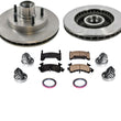 Front Bearings Disc Brake Rotors for GMC S10 Pick Up ABS Rear Wheel Drive 91-03
