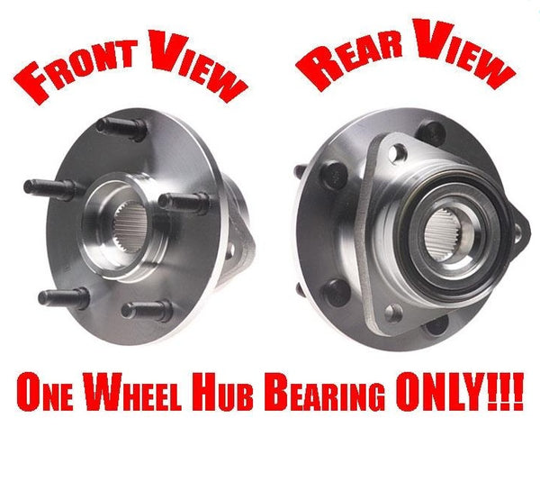 Fits 94-99 Dodge Ram 1500 4 Wheel Drive (1) Front Hub Wheel Bearing W REAR ABS