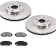 Front Brake Rotors & Ceramic Brake Pads For Acura TL 1999-2003 Acura CL 2001-03
