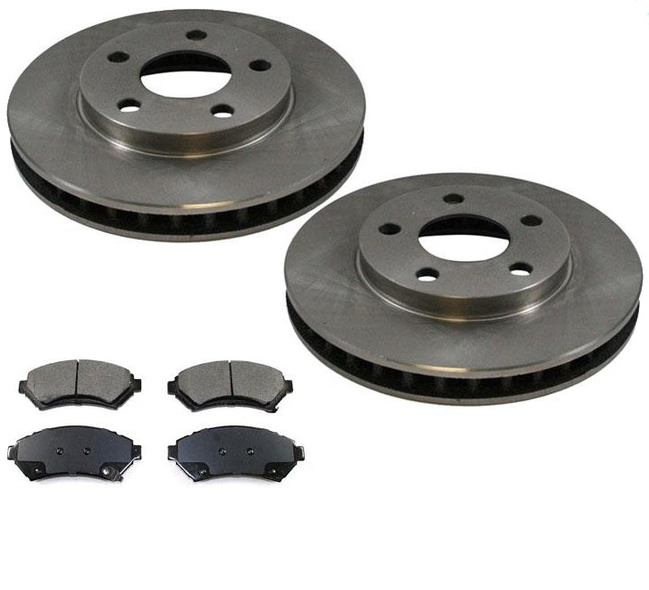 00-05 Bonneville SE Base 15 Inch Rims Front Disc Brake Rotors Ceramic Brake Pads