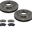 00-05 Bonneville SE Base 15 Inch Rims Front Disc Brake Rotors Ceramic Brake Pads