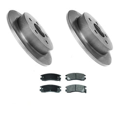 Rotor de freno de disco trasero y pastillas de freno de cerámica completamente nuevos para Impala 00-05