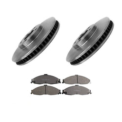 (2) Rotores de freno delantero y pastillas de freno de cerámica para Firebird Camaro Z28 98-02