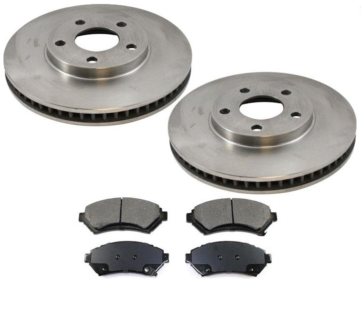 Fits Chevrolet 00 04 Monte Carlo & Impala F Brake Rotors Ceramic Pads
