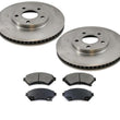 Fits Chevrolet 00 04 Monte Carlo & Impala F Brake Rotors Ceramic Pads