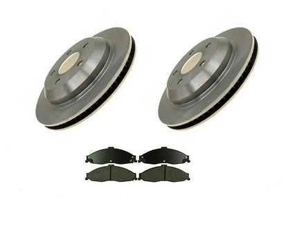 (2) Rear Brake Rotors & Ceramic Pads 98-02 Firebird Chevrolet Camaro Z28
