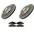 (2) Rear Brake Rotors & Ceramic Pads 98-02 Firebird Chevrolet Camaro Z28