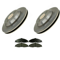 (2) Rear Brake Rotors & Ceramic Pads 98-02 Firebird Chevrolet Camaro Z28