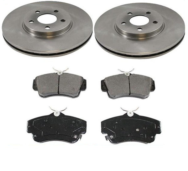 Pastillas de cerámica para rotor de freno de disco delantero 100% nuevas para 01-10 PT Cruiser Non Turbo