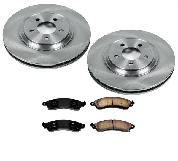 Front 330MM Disc Brake Rotor & Ceramic Brake Pads for 94-04 Mustang Cobra