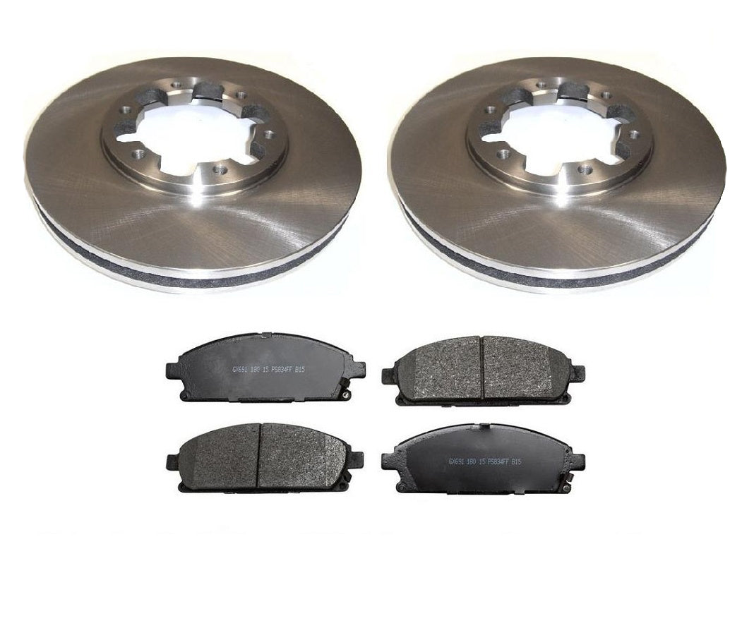 Compatible con rotores de freno de disco delantero y pastillas de freno Nissan Pathfinder 1996-1998.