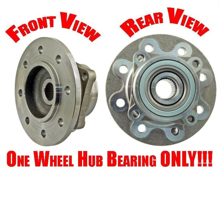 (1) Front Hub & Wheel Bearing Fits For 94-99 Ram 2500 4Bolt Flange Rear ABS Only