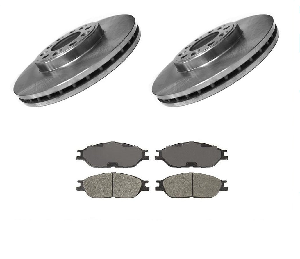 Front Brake Rotors & Ceramic Brake Pads for Ford Windstar Van 1999-2003