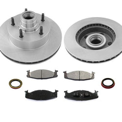 Pastillas y sellos de freno de rotores delanteros para Ford E150 Van 94-03 FRENO ANTIBLOQUEO de 4 ruedas