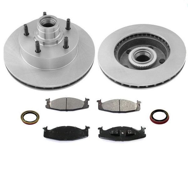 Pastillas y sellos de freno de rotores delanteros para Ford E150 Van 94-03 FRENO ANTIBLOQUEO de 4 ruedas