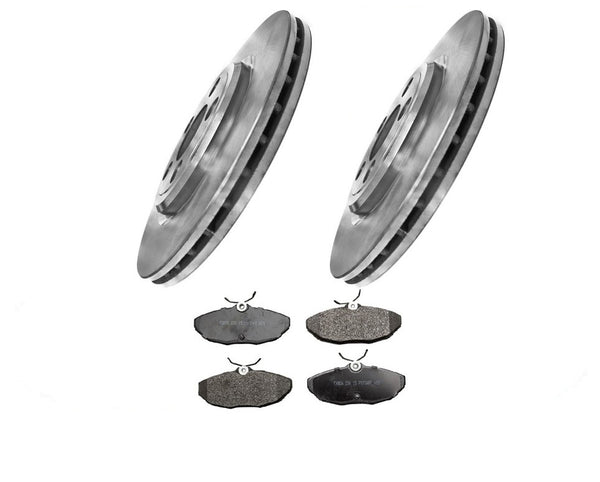 Rear Brake Rotors & Ceramic Brake Pads for Jaguar Type S 3.0L Thunderbird 00-06
