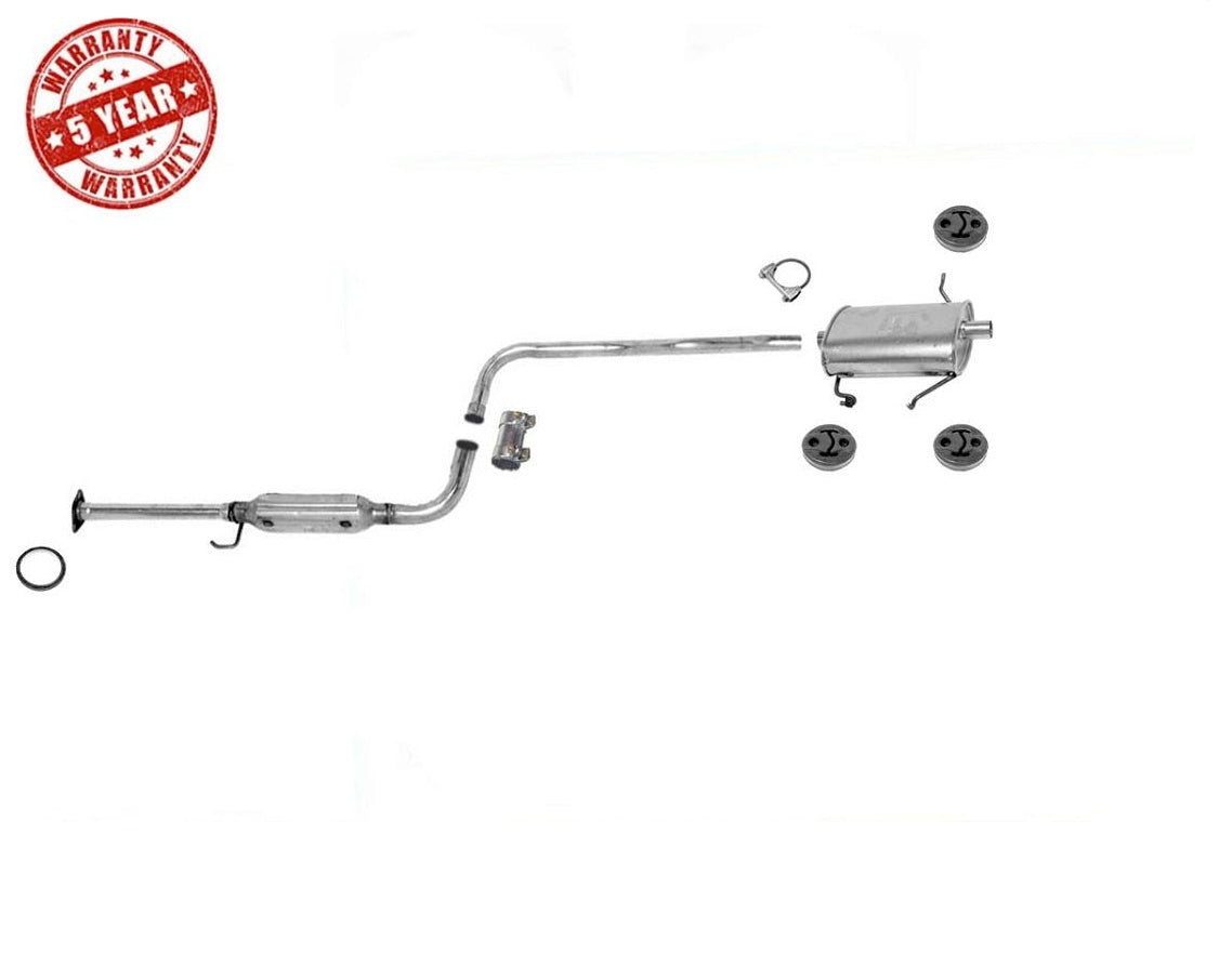 Sistema de escape silenciador 100% nuevo fabricado en Estados Unidos para Geo Metro 1.0L 1.3L 2 puertas 98-01