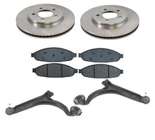 04-08 Pacifica (2) 53019 Front Brake Rotor Front Brake Pads Lower Control Arms
