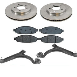 04-08 Pacifica (2) 53019 Front Brake Rotor Front Brake Pads Lower Control Arms
