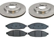 04-08 Pacifica (2) 53019 Front Disc Brake Rotor & Ceramic Front Brake Pads
