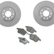 00-05 Saturn L100 L200 L300 Sedan Wagon (2) Front Brake Rotors & Ceramic Pads