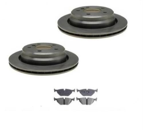 Fits BMW 525i 528i 530i 540i Rear Brake  Rotors Brake  Pads Kit Rotors